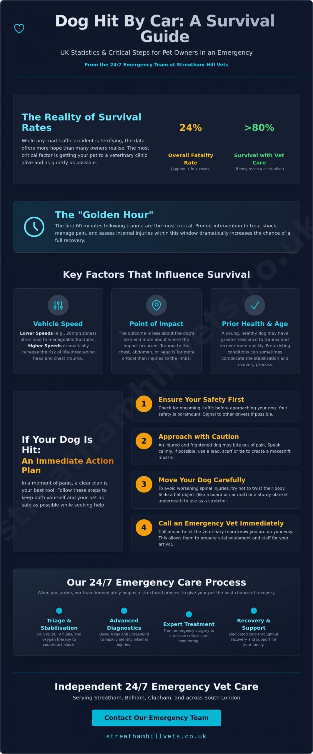Dog Hit by Car Survival Rate UK: A Guide for South London Pet Owners - Infographic
